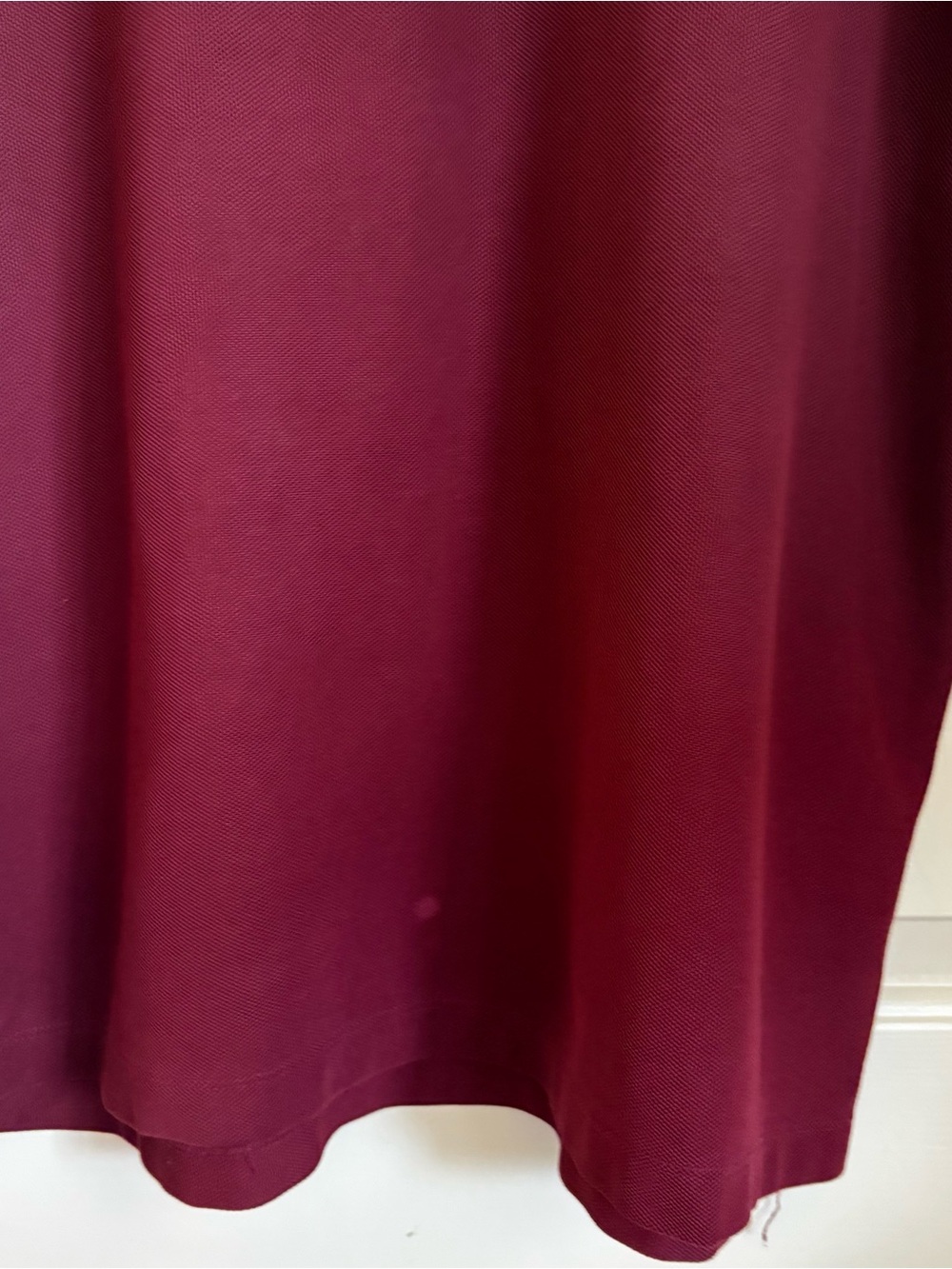 Nautica Performance Deck Polo Shirt Burgundy Maroon Classic Cotton Blend Preppy - Picture 5 of 6